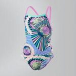Ethno Funk Allover Thinstrap Crossback Swimsuit