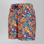 Clash Block Printed Leisure 15″ Swim Shorts