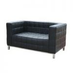 Hoffman 2 Seater Style Sofa In Black