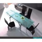 Milky Extendable Dining Set With 6 D212 Chairs