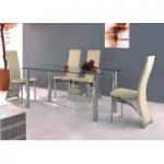 Trevero Dining Set with 4 D212 Chairs