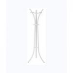 Assuan Contemporary Coat And Hat Stand In Chrome And White
