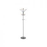 Candy Coat And Hat Stand In Aluminium and Cherry Finish