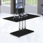 Trilogy Black Glass Dining Table