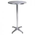 Bisect Bistro Tall Bar Table Round In Aluminium