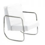 Roxy White Faux Leather Chair