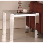 Naxis Lamp Side Table In Black And Chrome
