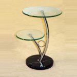 Hawaii End Side Table In Clear Glass Tops