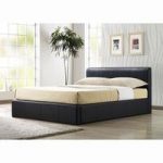 Ottoman Brown Faux Leather Bed