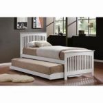 Toronto White 3′ Bed in Rubberwood