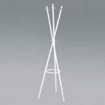 Cross Coat And Hat Stand In White
