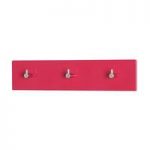 Wall Mounted Red Finish Coat Hanging Rack