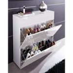 Primera White 3 Drawer Shoe Cabinet