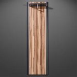 Momento Wall Mounted Anthracite Baltimore Walnut Hallway Stand