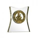 Mantle Clock Crystal and Gold