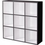 Linea Anthracite White Wall Shelving Unit