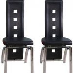 Manhattan Design Black Dining Chairs In A Pair