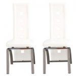 Manhattan Design White Dining Chairs In A Pair