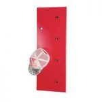 Wall Mounted Red Coat Rack In High Gloss