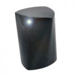 Trianus Side Lamp Table In Black Fiberglass