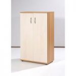 Power Filing Cabinet In Beech And Birch With 2 Doors