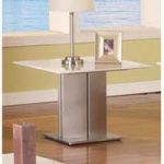 Alessia Contemporary White Marble Lamp Table