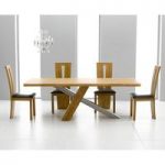 Antonio 225cm Solid Oak Dining Table And 8 Arizona Chairs