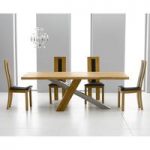 Antonio 225cm Solid Oak Dining Table And 8 Havana Chairs