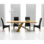 Antonio 225cm Solid Oak Dining Table And 8 Roma Chairs
