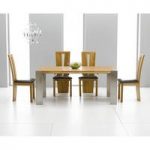 Louis Extending Solid Oak Dining Table And 8 Arizona Chairs