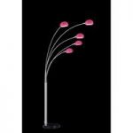 Aurora Contemporary 5 Arm Arch Floor Lamps in Pink
