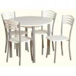 Aura Round Dining Set And 4 Chairs