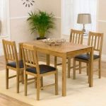 Promo Solid Oak Dining Table And 4 Promo Chairs