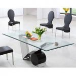 Eugenio Clear Glass Small Dining Table