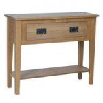 Vermont Console Table In Ashwood With 1 Drawer