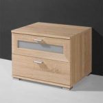 Canadian Oak 2 Drawer Bedside cabinet