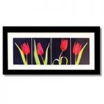 Red Tulips Framed Art