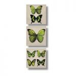 Green Butterflies Wall Art
