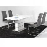 Dolores High Gloss Dining Table Set