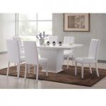 Feather Dining Table With 6 Chairs