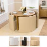 Marbella Round Oak Dining Table And 4 Cream Bentley Chairs