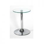 Drew Lamp Table In Clear Glass Top