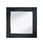 Bevelled Black 60×60 Square Wall Mirror