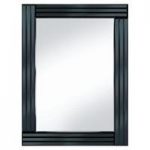 Black Panel 60×80 Rectangle Mirror