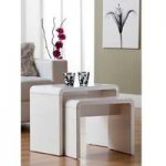 Toscana Nest of Tables In White High Gloss