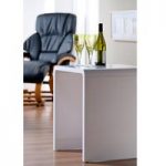 Toscana Lamp Table In White High Gloss