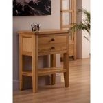Provence Console Table In Oak With 1 Drawer