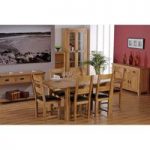 Corrick Wooden Extending Dining Table With 6 Dining Chairs