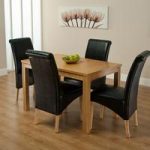 Ohio Dining Table And 4 Black Chairs