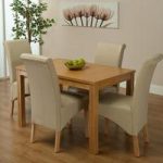 Ohio Dining Table And 4 Ivory Chairs
